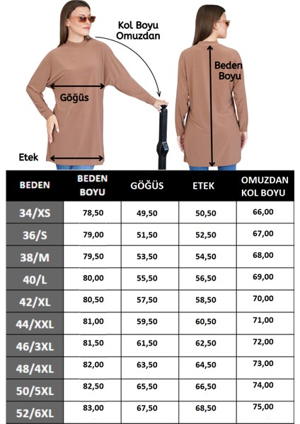 Tesettür Extra Uzun Tunik -Tarçın indirimleri