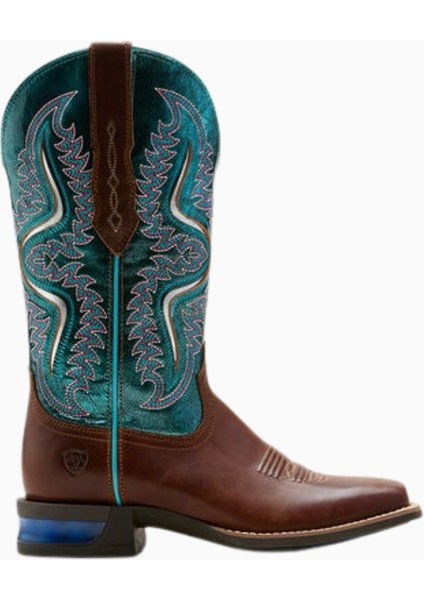 Round Up Kadın Western Bot, Dar Kesim, Tam Deri ve All Day Konfor