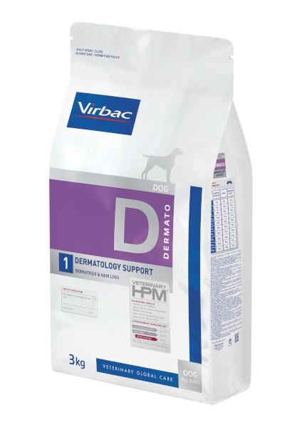 Dermatology Support Dog Food (D1) 3 kg – Dermatosis & Tüy Dökülmesi Desteği