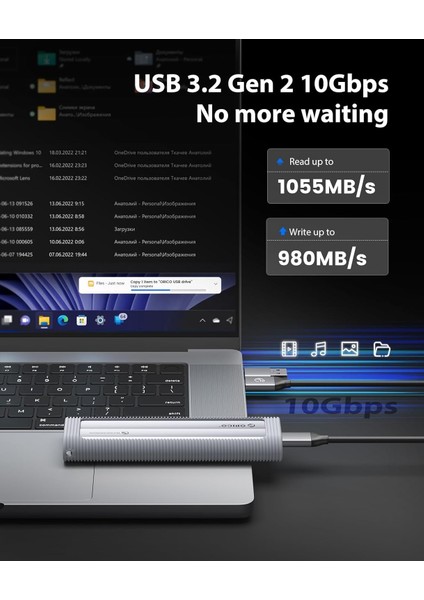 Axm2-G2 M.2 Nvme 10GBPS, 8tb Destekli,alüminyum, Silikon Kılıflı, Çift Başlıklı, Type-C Disk Kutusu fiyatları
