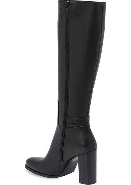 Siyah Hakiki Deri Kadın Klasik Çizme - K24K1CM67614-A23 fiyatları