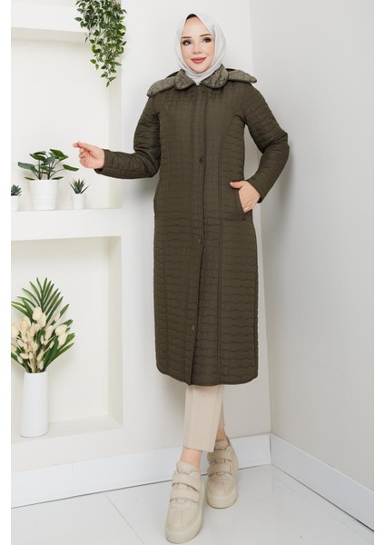 110CM Içi Velboalı Kapitone Mont fiyatları