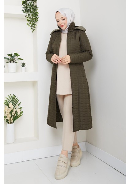 110CM Içi Velboalı Kapitone Mont fırsatları