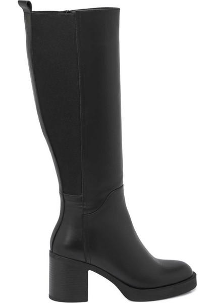 Siyah Hakiki Deri Kadın Klasik Çizme - K24K1CM67628-A23 modelleri