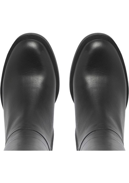 Siyah Hakiki Deri Kadın Klasik Çizme - K24K1CM67628-A23 indirimleri