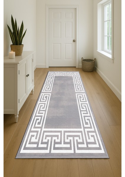 Gri Şönil Pamuk Dekoratif Halı Kilim – Salon ve Yatak Odası Için