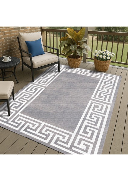 Gri Şönil Pamuk Dekoratif Halı Kilim – Salon ve Yatak Odası Için