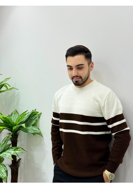 Erkek Yeni Sezon Bisiklet Yaka Akrilik Triko Kazak Regular Kalıp fiyatları