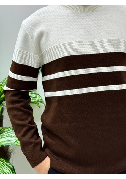 Erkek Yeni Sezon Bisiklet Yaka Akrilik Triko Kazak Regular Kalıp fırsatları