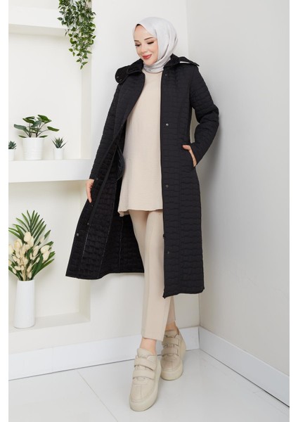 110CM Içi Velboalı Kapitone Mont modelleri