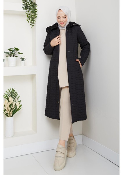 110CM Içi Velboalı Kapitone Mont fırsatları