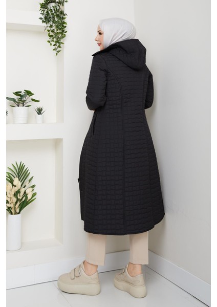 110CM Içi Velboalı Kapitone Mont indirimleri