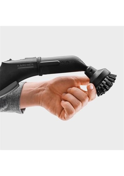 Büyük Yuvarlak Buharlı Temizleyici, Siyah ve Renkli, Güçlü ve Pratik Temizlik Aleti