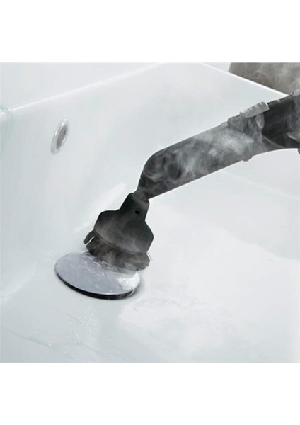 Büyük Yuvarlak Buharlı Temizleyici, Siyah ve Renkli, Güçlü ve Pratik Temizlik Aleti