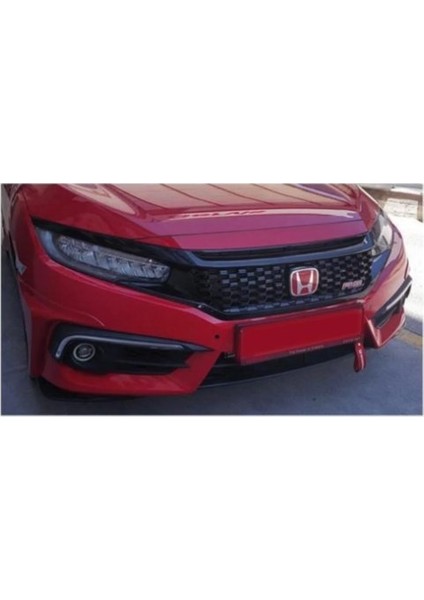 Honda Civic Için Uyumlu Fc5 Fk7 2016-2021 Ön Logo Kırmızı 1 Adet fiyatları
