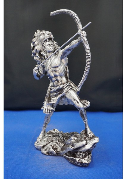 Herkül Antik Yunan Kahramanı Heykeli- 27 cm Herakles Biblo Ev Ofis Hediyelik Gümüş fiyatları