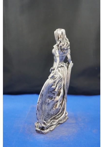 Frigga Annelik Tanrıçası Heykeli – 22 cm Mitolojik Biblo, Ev Dekor ve Hediyelik Gümüş