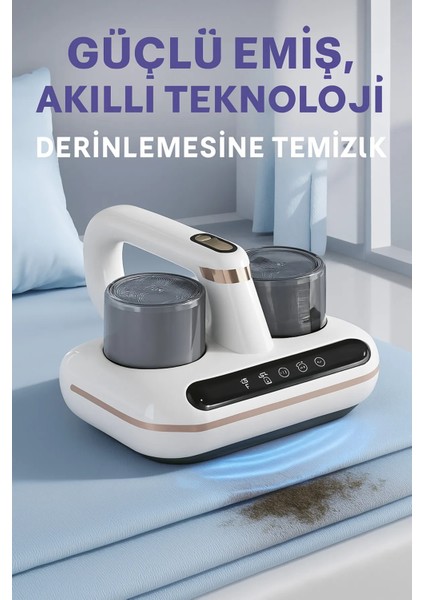 Sessiz ve Güçlü Emişli Küçük Şarjlı Uv Süpürge, Yatak, Halı ve Koltuklar Için Ideal fiyatları