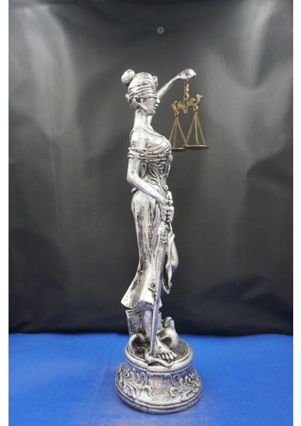 Themis Adalet Tanrıçası Heykeli – 44 cm Dekoratif Biblo, Ev & Ofis Aksesuarı Gümüş fiyatları