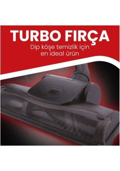 Kırmızı Proextra Pe 3250K Elektrikli Süpürge, Güçlü ve Kullanışlı Temizlik Cihazı