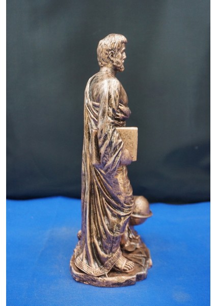 Pisagor Matematikçi & Filozof Heykeli – 31 cm Dekoratif Biblo, Ev & Ofis Aksesuarı Bakır indirimleri