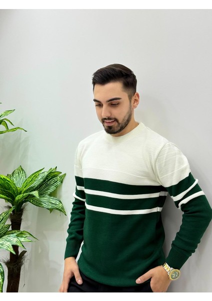 Erkek Yeni Sezon Bisiklet Yaka Akrilik Triko Kazak Regular Kalıp fiyatları