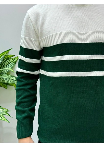 Erkek Yeni Sezon Bisiklet Yaka Akrilik Triko Kazak Regular Kalıp fırsatları