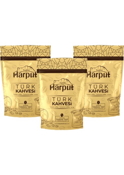 Türk Kahvesi 3x 100 gr | Geleneksel, Doğal ve Bol Köpüklü Türk Kahvesi Lezzeti