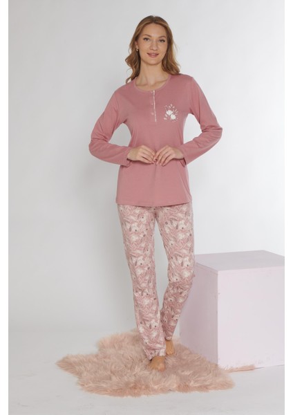Uzun Kol Pijama Takımı 09-244 modelleri