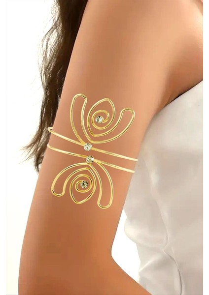 Zengezur Kelebek Figürlü Üst Kol Pazu Bilekliği-Sarı fiyatları