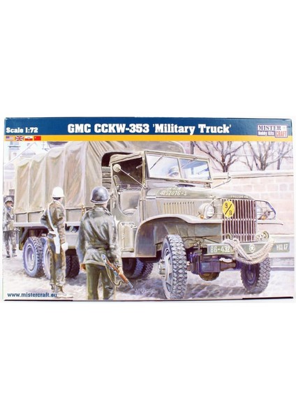 E098 1/72 Gmc CCKW-353 Askeri Kamyon Plastik Model Kiti