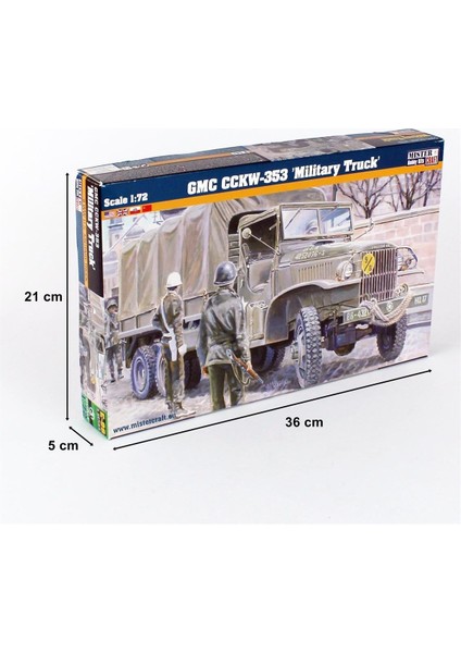 E098 1/72 Gmc CCKW-353 Askeri Kamyon Plastik Model Kiti indirimleri