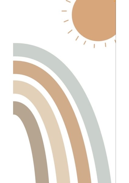 Bohem Gökkuşağı ve Güneş Ev Duvar Salon Güzellik Salonu Ofis Dükkan Dekarasyon Kanvas Tablo fiyatları