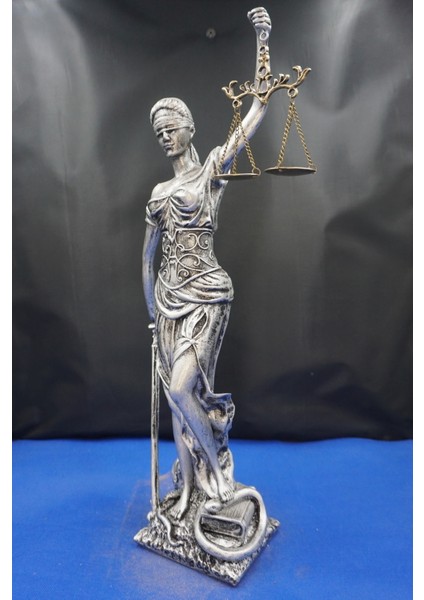 Themis Adalet Tanrıçası Heykeli – 44 cm Dekoratif Biblo, Ev & Ofis Aksesuarı Gümüş fiyatları