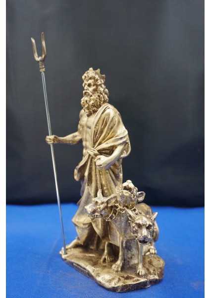 Hades Heykel Biblo Tasarım – 25 cm Mitolojik Obje Hediyelik Eşya Ev Dekor Altın fiyatları