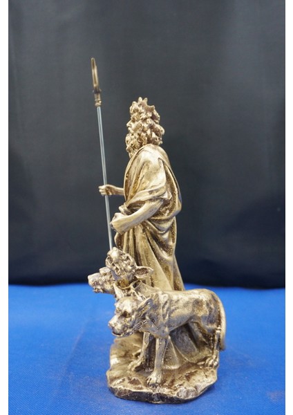 Hades Heykel Biblo Tasarım – 25 cm Mitolojik Obje Hediyelik Eşya Ev Dekor Altın modelleri