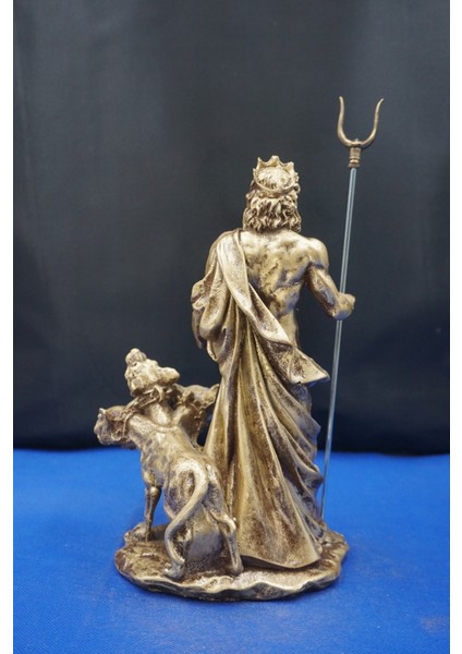 Hades Heykel Biblo Tasarım – 25 cm Mitolojik Obje Hediyelik Eşya Ev Dekor Altın fırsatları