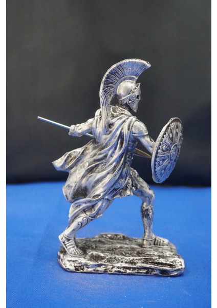 Mitolojik Tasarım Achilles (Aşil) - Ev Ofis Dekoratif Hediyelik Aksesuar (28 Cm) Gümüş fırsatları