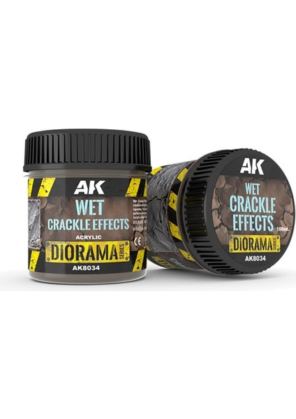 Ak 8034 100 Ml. Islak Çatlak Efekti, Akrilik, Diorama Serisi Zemin Dokusu