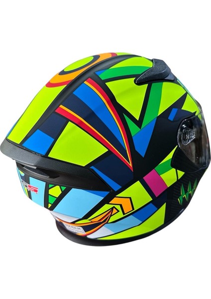 Fullface Güneş Vizörlü Kask Mat 46 Medium (M) fiyatları