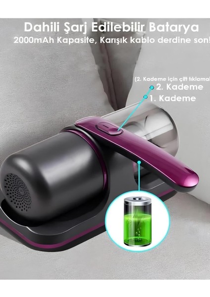 Şarjlı Kablosuz Uv Sterilizasyonlu Çok Fonksiyonlu Temizlik Cihazı fırsatları