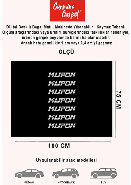 Dijital Baskı Dekoratif Araba Bagaj Matı Yıkanabilir Bagaj Havuzu modelleri