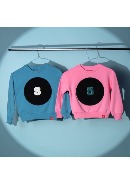 Unisex, 100% Koton, Çocuk, Oversize, Janti Fox Patchleriyle Tasarlanabilir Indigo Sweatshirt indirimleri