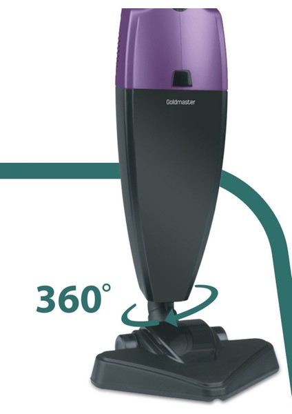 Mor Renkli, Dik Elektrikli Süpürge, Güçlü ve Şık Tasarım, Pratik Kullanım fırsatları