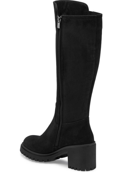 Siyah Hakiki Nubuk Deri Kadın Casual Çizme - K24K1CM67584-A64 fiyatları