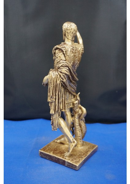 Sezar Augustus Roma Imparatoru Heykeli - 33 cm Dekoratif Biblo, Ev & Ofis Hediyelik Aksesuar Altın fırsatları