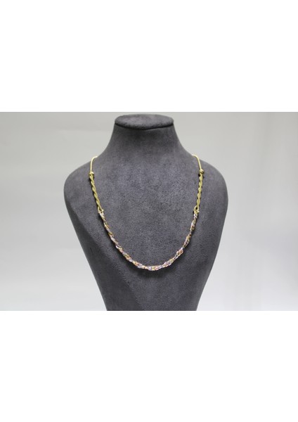 14 Ayar Altın Çok Renkli Dorikalı Kolye fiyatları