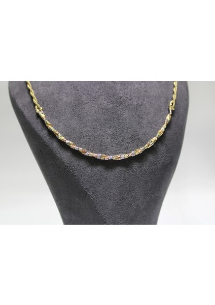 14 Ayar Altın Çok Renkli Dorikalı Kolye indirimleri