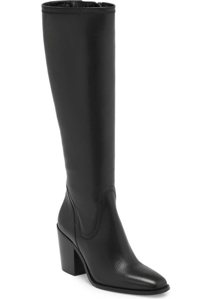 Siyah Hakiki Deri Kadın Klasik Çizme - K24K1CM67650-A23