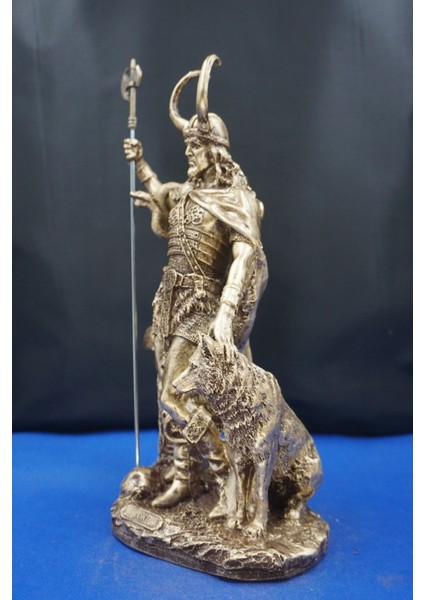 Loki Odin'in Oğlu Heykeli – 35 cm Mitolojik Obje Hediyelik Eşya Ev Dekor Altın fiyatları